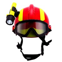 MSA梅思安F2 XTREM红黑色眼罩防爆手电消防救援安全帽